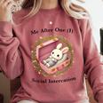Me After One Social Interaction Introvert Saying Comfort Colors Sweatshirt Crimson Me After One Social Interaction Introvert Saying Comfort Colors Sweatshirt Crimson
