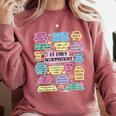 OT Daily Affirmations Occupational Therapy Month Graduation Comfort Colors Sweatshirt Crimson