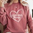 OT Graduation Group Matching Occupational Therapist Comfort Colors Sweatshirt Crimson