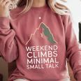 Outdoor Introvert Vibes Weekend Climber Comfort Colors Sweatshirt Crimson Outdoor Introvert Vibes Weekend Climber Comfort Colors Sweatshirt Crimson