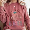 Overthinker Mental Health Introvert Anxiety Sarcasm Comfort Colors Sweatshirt Crimson