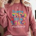 Para Educator Happy Last Day Of School Women Graduation Comfort Colors Sweatshirt Crimson