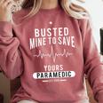 Paramedic School Graduation TShirt For Paramedic Busted Comfort Colors Sweatshirt Crimson