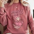 Party Hard Comfortable Stay At Home Introvert Comfort Colors Sweatshirt Crimson Party Hard Comfortable Stay At Home Introvert Comfort Colors Sweatshirt Crimson