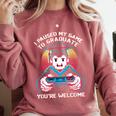 I Paused My Game To Graduate 2024 Gamer Graduation Comfort Colors Sweatshirt Crimson