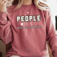 People One Star Rating Would Not Recommend Introverts Comfort Colors Sweatshirt Crimson