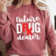 Pharmacist Graduation Pharmacy Future Drug Dealer Comfort Colors Sweatshirt Crimson