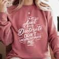 Phd Aunt Shirt Doctorate Graduations Doctoral Comfort Colors Sweatshirt Crimson