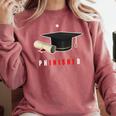 PhD Graduation Celebration For Finished Phd Grad Men Women Comfort Colors Sweatshirt Crimson