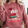 PhD PhD Graduation Gifts PhD Survivor T-Shirt Comfort Colors Sweatshirt Crimson