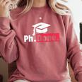 PhD Graduation T Shirt PhDone Tee For Graduates Comfort Colors Sweatshirt Crimson