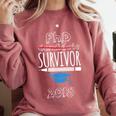 PhD Survivor 2018 Tshirt For PhD Graduates Graduation Gift Comfort Colors Sweatshirt Crimson