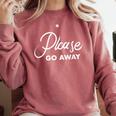Please Go Away I'm Introverting Sarcastic Introvert Comfort Colors Sweatshirt Crimson Please Go Away I'm Introverting Sarcastic Introvert Comfort Colors Sweatshirt Crimson