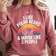 I Like Polar Bears Maybe 3 People Sarcastic Introvert Humor Comfort Colors Sweatshirt Crimson I Like Polar Bears Maybe 3 People Sarcastic Introvert Humor Comfort Colors Sweatshirt Crimson