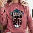 Police Officer National Week T-Shirt Graduation 2018 Comfort Colors Sweatshirt Crimson