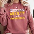 Powered By Anxiety And Awkwardness Social Anxiety Introverts Comfort Colors Sweatshirt Crimson Powered By Anxiety And Awkwardness Social Anxiety Introverts Comfort Colors Sweatshirt Crimson
