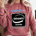 Powered By Introvert Inside Embrace Your Quiet Strength Comfort Colors Sweatshirt Crimson Powered By Introvert Inside Embrace Your Quiet Strength Comfort Colors Sweatshirt Crimson