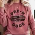 Pre-K Dude Shirt Boy Girl Graduation Back To School Comfort Colors Sweatshirt Crimson