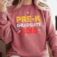 Pre-K Graduate Grad 2018 Graduation Shirt Comfort Colors Sweatshirt Crimson