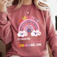 Pre k Graduation Class 2025 Graduate Pre-k Rainbow Girls Comfort Colors Sweatshirt Crimson