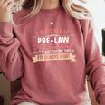 Pre-Law Major Student Shirt Graduation College Comfort Colors Sweatshirt Crimson