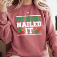 Pre-School Nailed It Shirt Graduation T Shirt Comfort Colors Sweatshirt Crimson