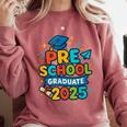 Preschool Graduation 2025 Pre-k Graduate Kids Boys Girls Comfort Colors Sweatshirt Crimson