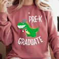 Preschool Graduation Preschooler Dinosaur Pre-K Dino Kids Comfort Colors Sweatshirt Crimson