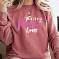 This Is My Prom Dress Shirt Senior Graduation Cute Tee Comfort Colors Sweatshirt Crimson