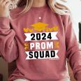 Prom Squad 2024 High School Graduation Party Premium Comfort Colors Sweatshirt Crimson