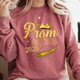 Prom Squad Graduation Class Of 2025 Party Comfort Colors Sweatshirt Crimson
