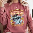 Proud 8th Grade Graduate Axolotl Graduation Eighth Comfort Colors Sweatshirt Crimson