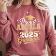Proud Abuela Of a Class Of 2025 Graduate Senior Graduation Comfort Colors Sweatshirt Crimson