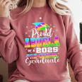 Proud Abuela Of Preschool Graduate 2025 Graduation Comfort Colors Sweatshirt Crimson