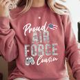 Proud Air Force Cousin US Air Force Graduation Cousin Tee Comfort Colors Sweatshirt Crimson