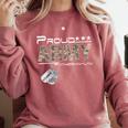 Proud Army Father-In-Law US Army Graduation Father-In-Law Comfort Colors Sweatshirt Crimson