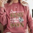 Proud Army National Guard Son National Guard Graduation Comfort Colors Sweatshirt Crimson