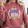 Proud Aunt Of 2018 Graduate Shirt Graduation Grad Comfort Colors Sweatshirt Crimson