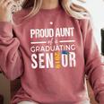Proud Aunt Of 2019 Senior Graduation Shirt Family Graduation Comfort Colors Sweatshirt Crimson