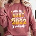 Proud Aunt Of a Class Of 2022 Graduate Graduation 2022 Women Comfort Colors Sweatshirt Crimson