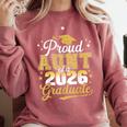 Proud Aunt Of a Class Of 2026 Graduate Senior Graduation Comfort Colors Sweatshirt Crimson
