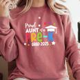 Proud Aunt Of A Pre-K 2025 Graduate Class Of 2025 Graduation Comfort Colors Sweatshirt Crimson