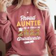 Proud Auntie Of 2022 Graduate Class 2022 Graduation Leopard Comfort Colors Sweatshirt Crimson