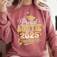 Proud Auntie Of A Class Of 2025 Graduate Senior Graduation Comfort Colors Sweatshirt Crimson