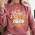 Proud Auntie Of a Class Of 2026 Graduate Senior Graduation Comfort Colors Sweatshirt Crimson