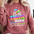 Proud Auntie Of Kindergarten Graduate 2025 Graduation Auntie Comfort Colors Sweatshirt Crimson