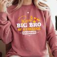 Proud Big Bro Of a College Graduate Graduation Grad Comfort Colors Sweatshirt Crimson