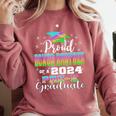 Proud Bonus Brother Of PreK School Graduate 2024 Graduation Premium Comfort Colors Sweatshirt Crimson