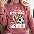 Proud Boyfriend Of A 2026 Senior Soccer Graduation Leopard Comfort Colors Sweatshirt Crimson