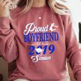 Proud BOYFRIEND Of A Class 2019 Senior Tee Graduation Comfort Colors Sweatshirt Crimson